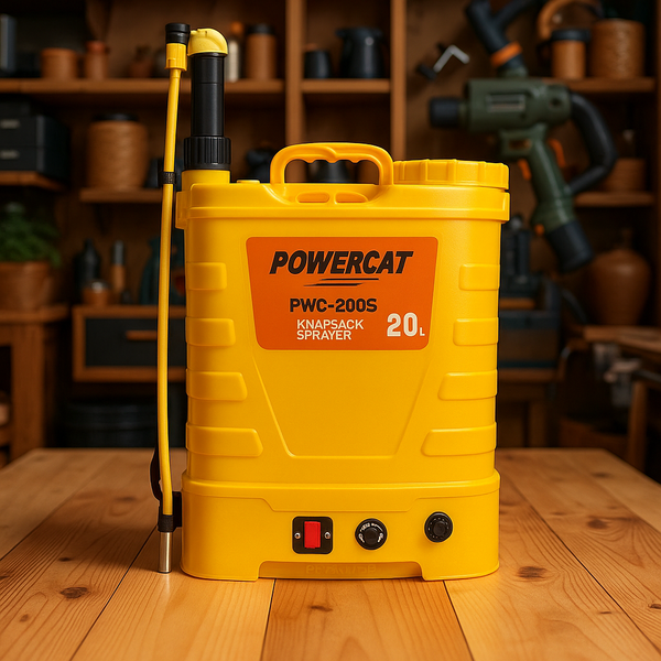Aspersora hibrída Powercat PWC-20D5 (manual y eléctrica a batería)